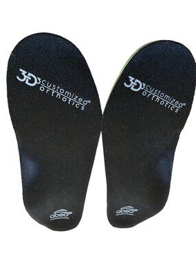 ABEO Orthotic Insoles Pair Arch Support Shoe Inserts Posted Heel (W 6.5)